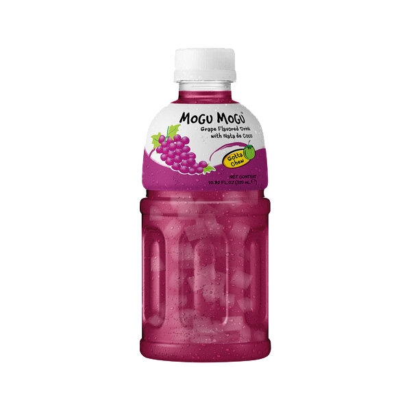 Traubengetränk mit Nata de Coco „Mogu Mogu“ 320ml (Einweg)