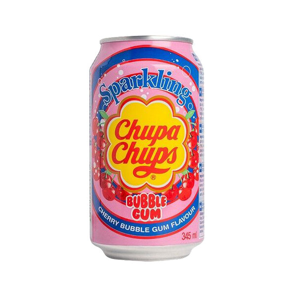 Chupa Chups Sparkling Cherry Bubble Gum 340ml (Einweg)
