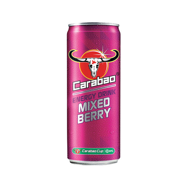 Carabao -  Energiegetränk mit Kohlensäure, Mixed Berry 330ml (Einweg)