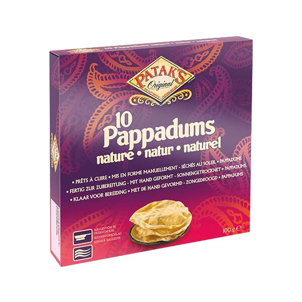 PATAKs Papadams Natur 100g