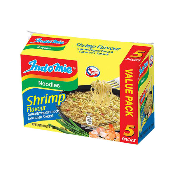 Indomie Instant Nudelsuppe „Shrimp“ 5x70g
