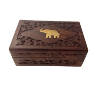 Schmuckkiste aus Hartholz "Elefant", L