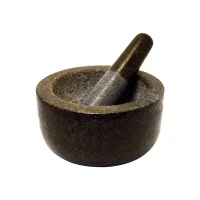 Steinmörser mit Stössel 6" D: 15,5 cm, H:...