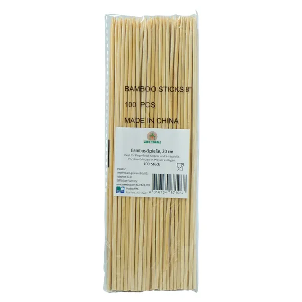 Bambusspieße für Satay- und Kebap-Gerichte, L: 20 cm, 100Stk.